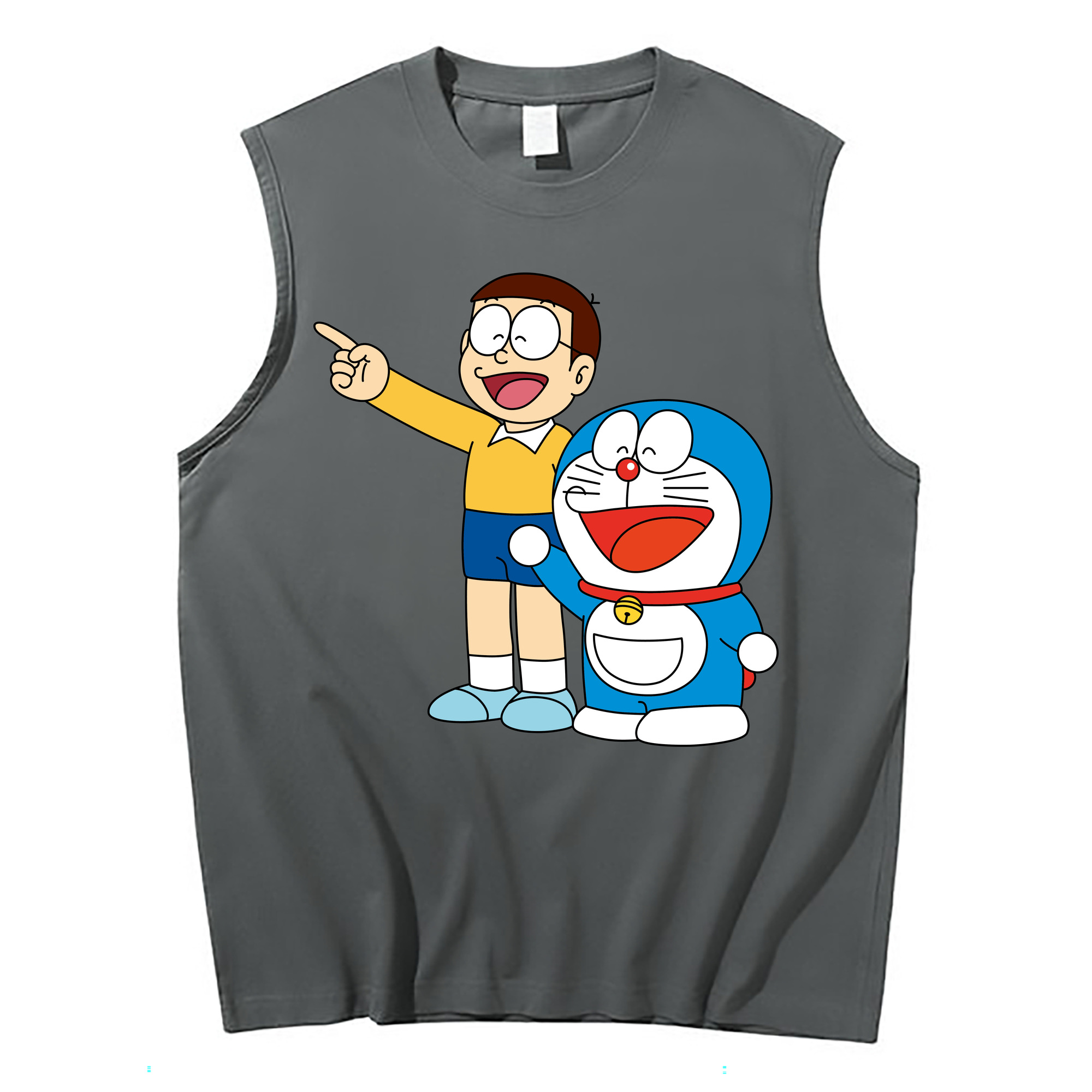 （画像用） ドラえもん 野比 のび太 Doraemon Nobita Nobi コットン100％タンクトップ（フロントプリント）